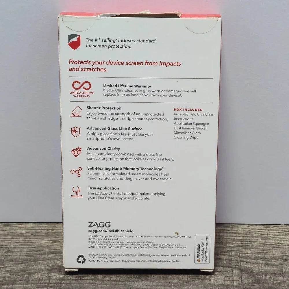 Zagg Invisible Shield Ultra Clear 40mm Smart Watch Screen Protector